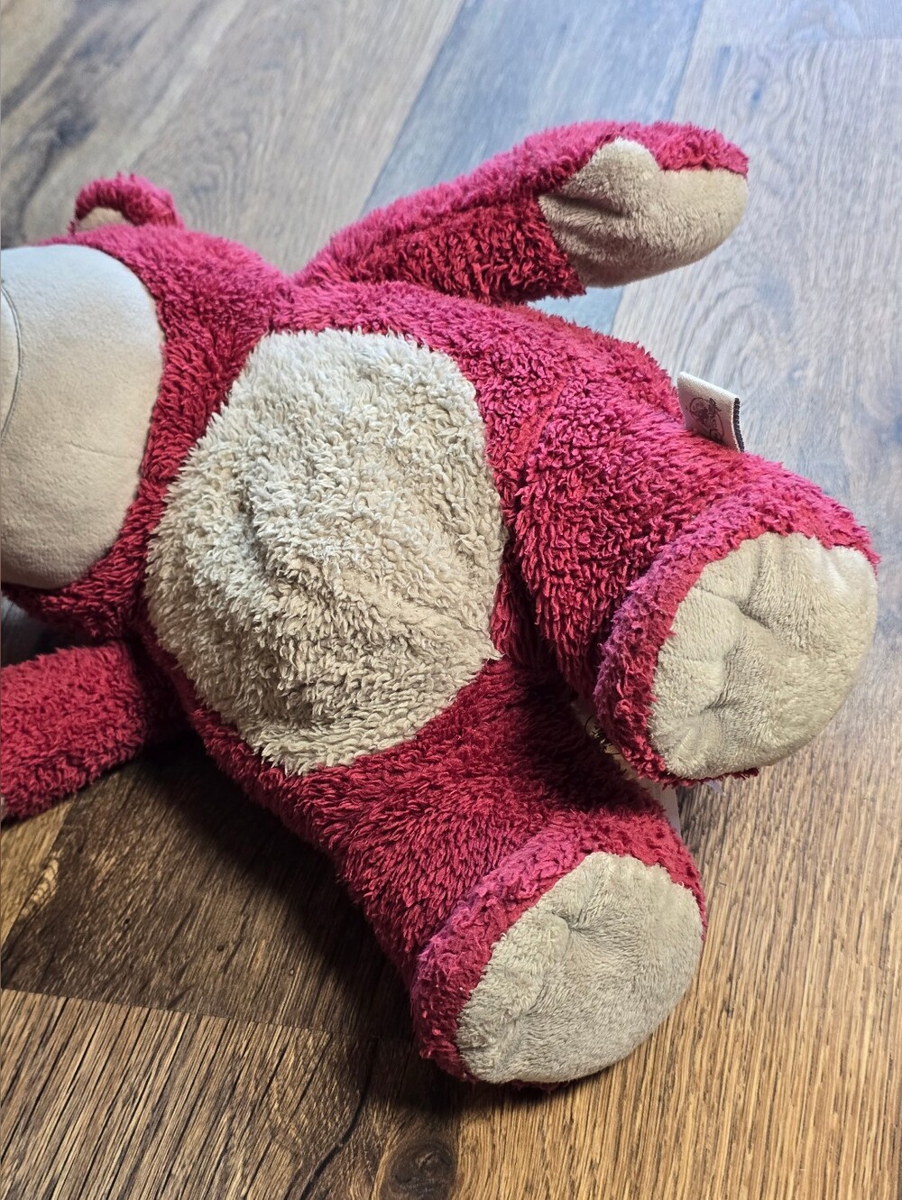 Disney Pink and Cream Lotso Plush Bear Stuffed Toy - Picture 7 of 9